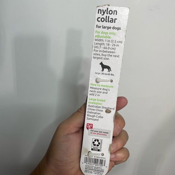 5 forā$25š„Red Nylon Large Dog Collar- New - Picture 2 of 4